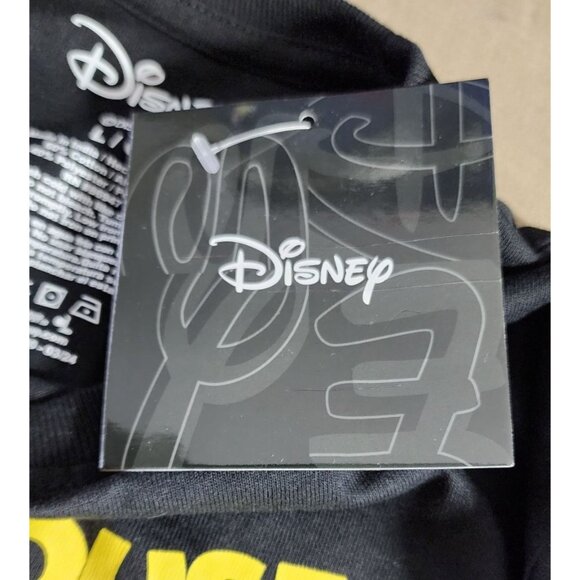 Disney Large Mickey Mouse Graphic Crew Neck Cotton/Polyester Black T Shirt - Picture 5 of 10